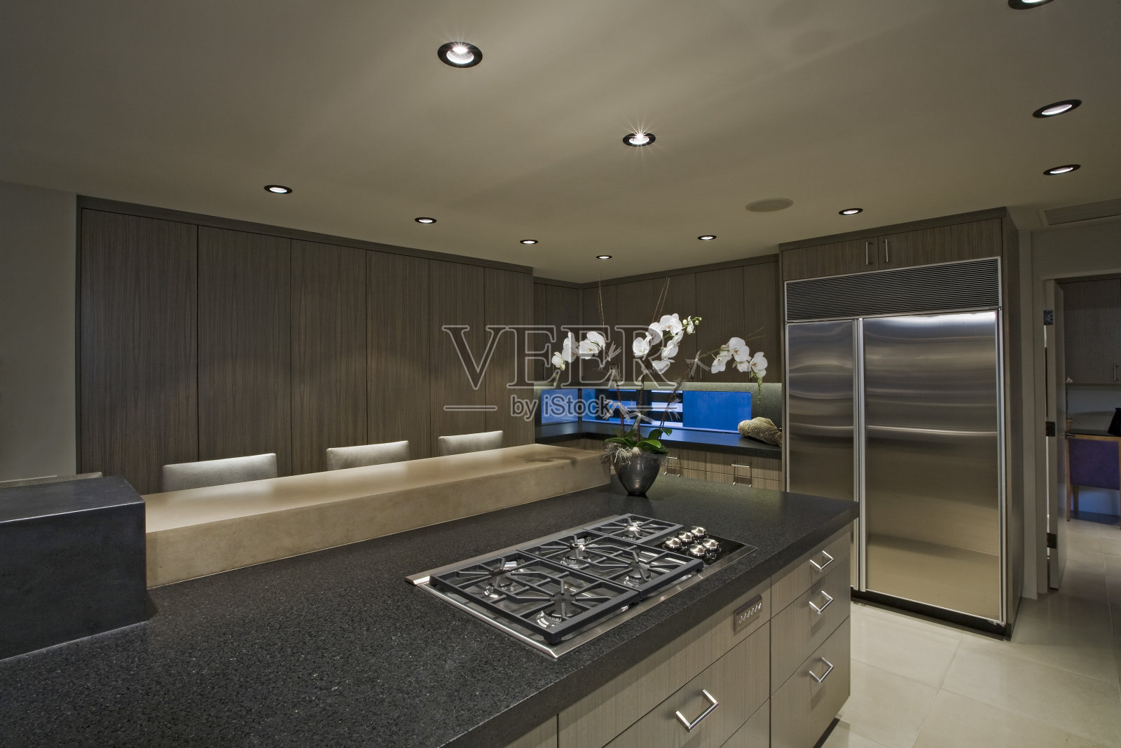 现代家庭厨房照片摄影图片