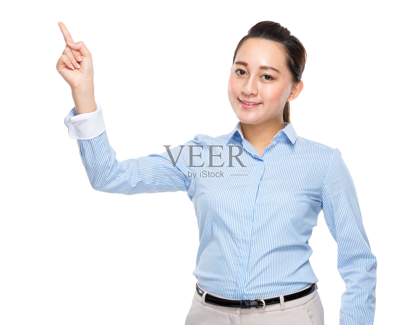 中国商人指出照片摄影图片