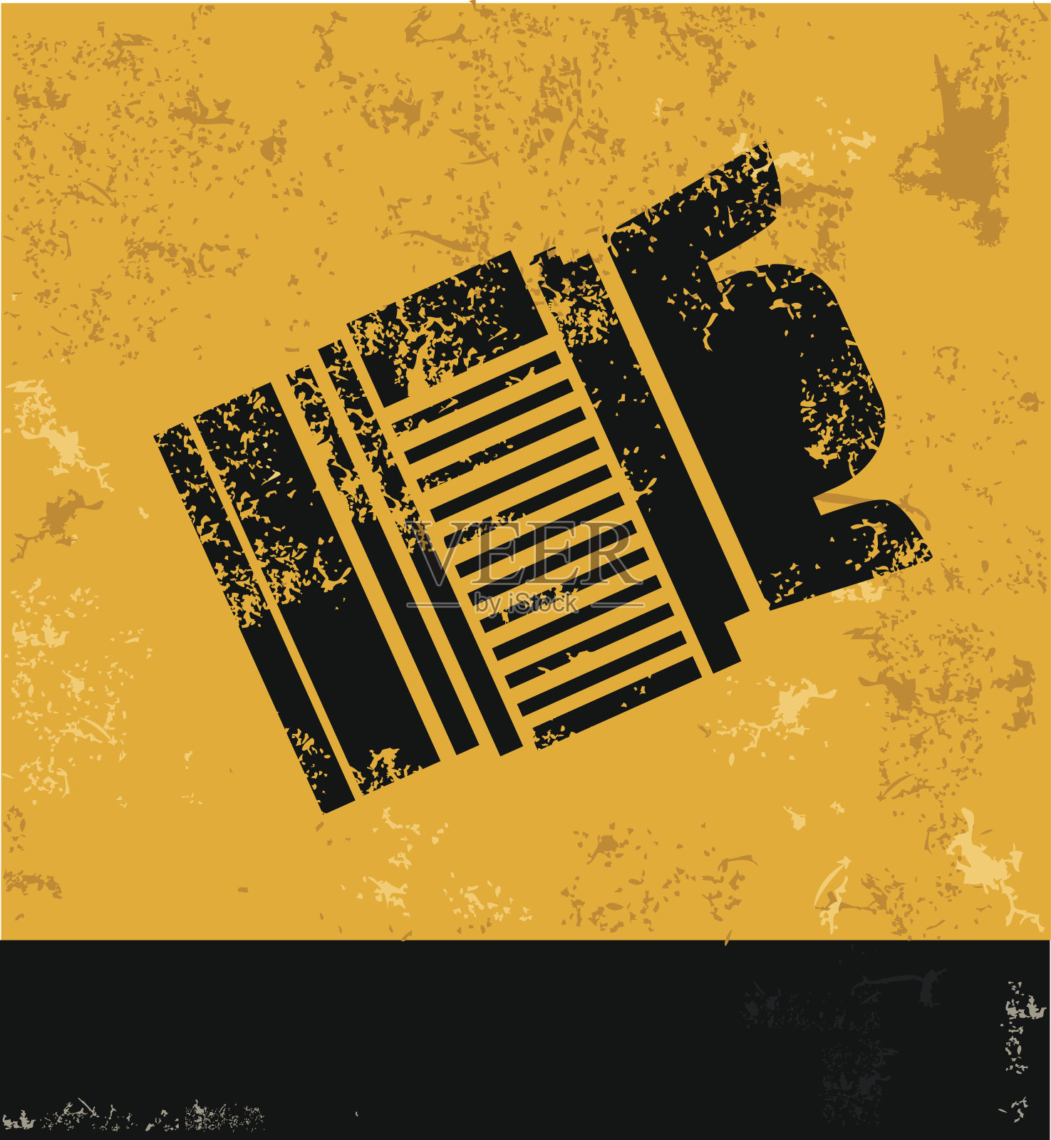 镜头象征,黄色的向量插画图片素材