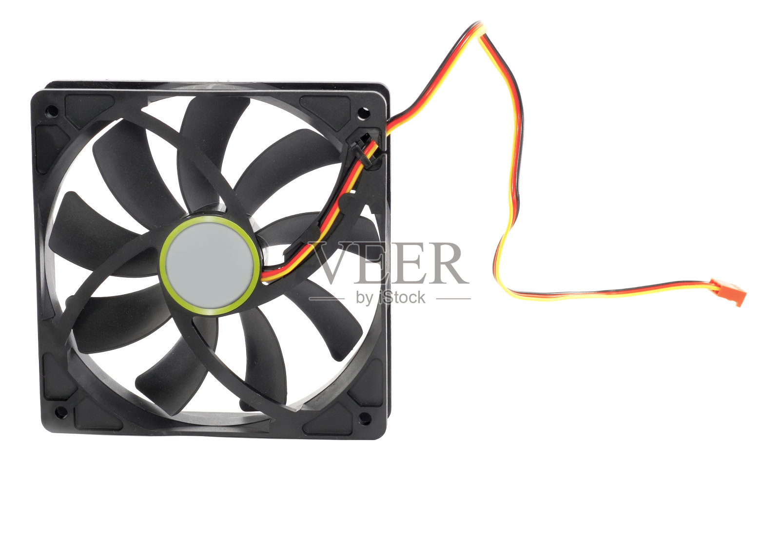 电脑冷却器。孤立。照片摄影图片