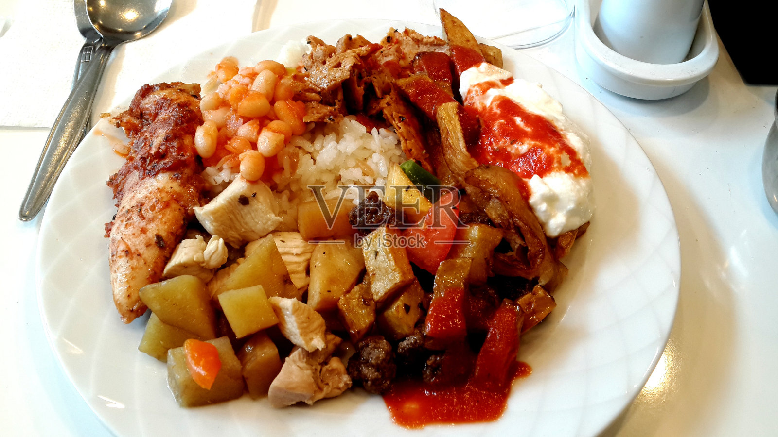 土耳其午餐套餐照片摄影图片