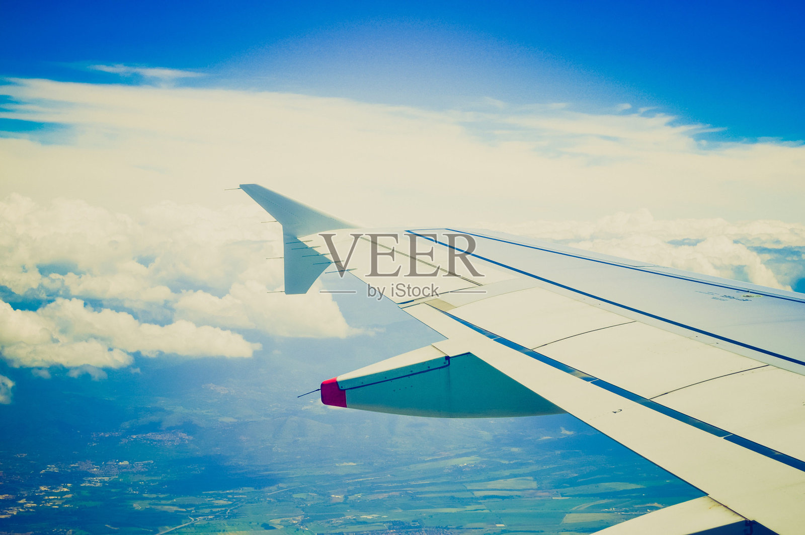 鸟瞰图复古照片摄影图片