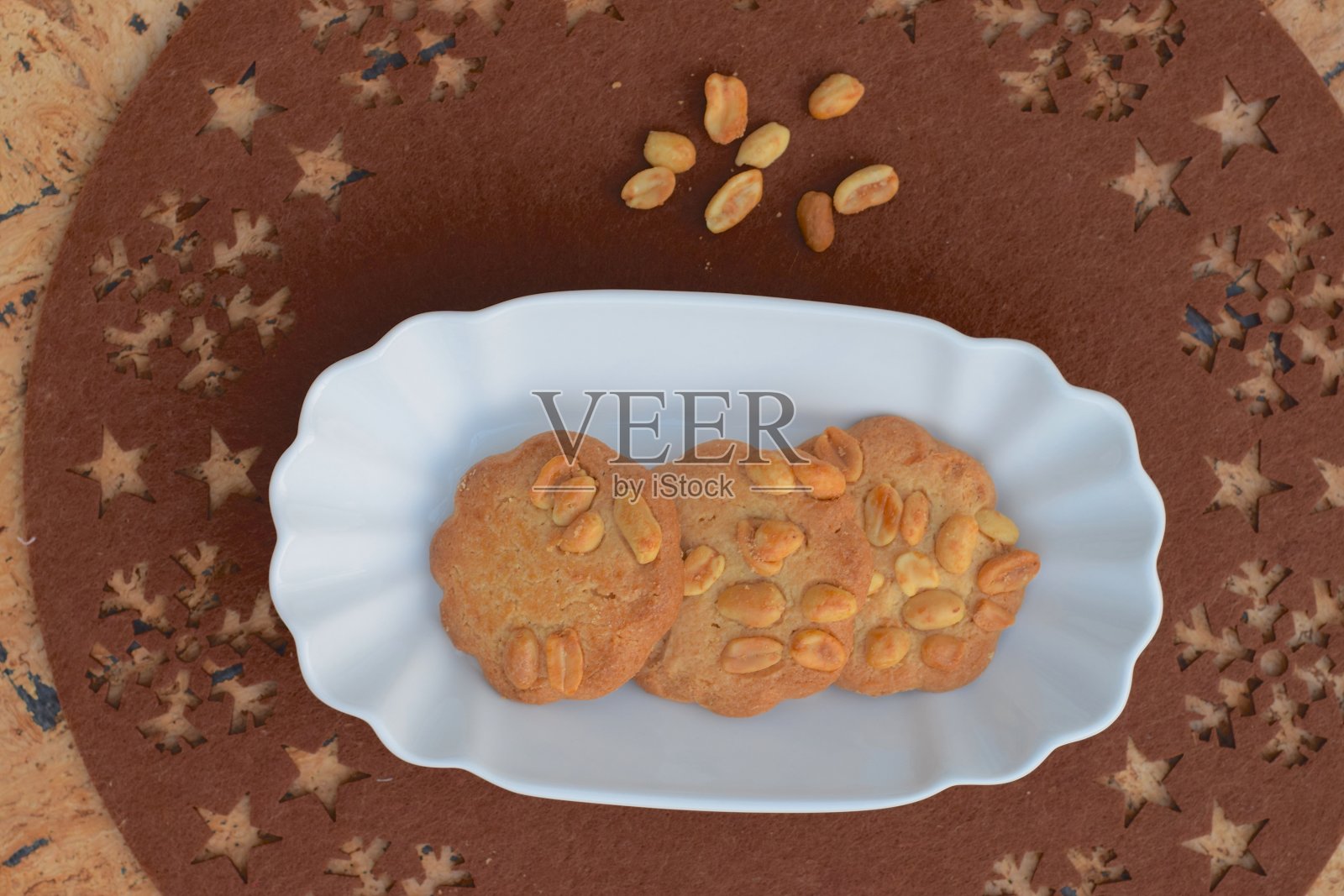 花生饼干照片摄影图片