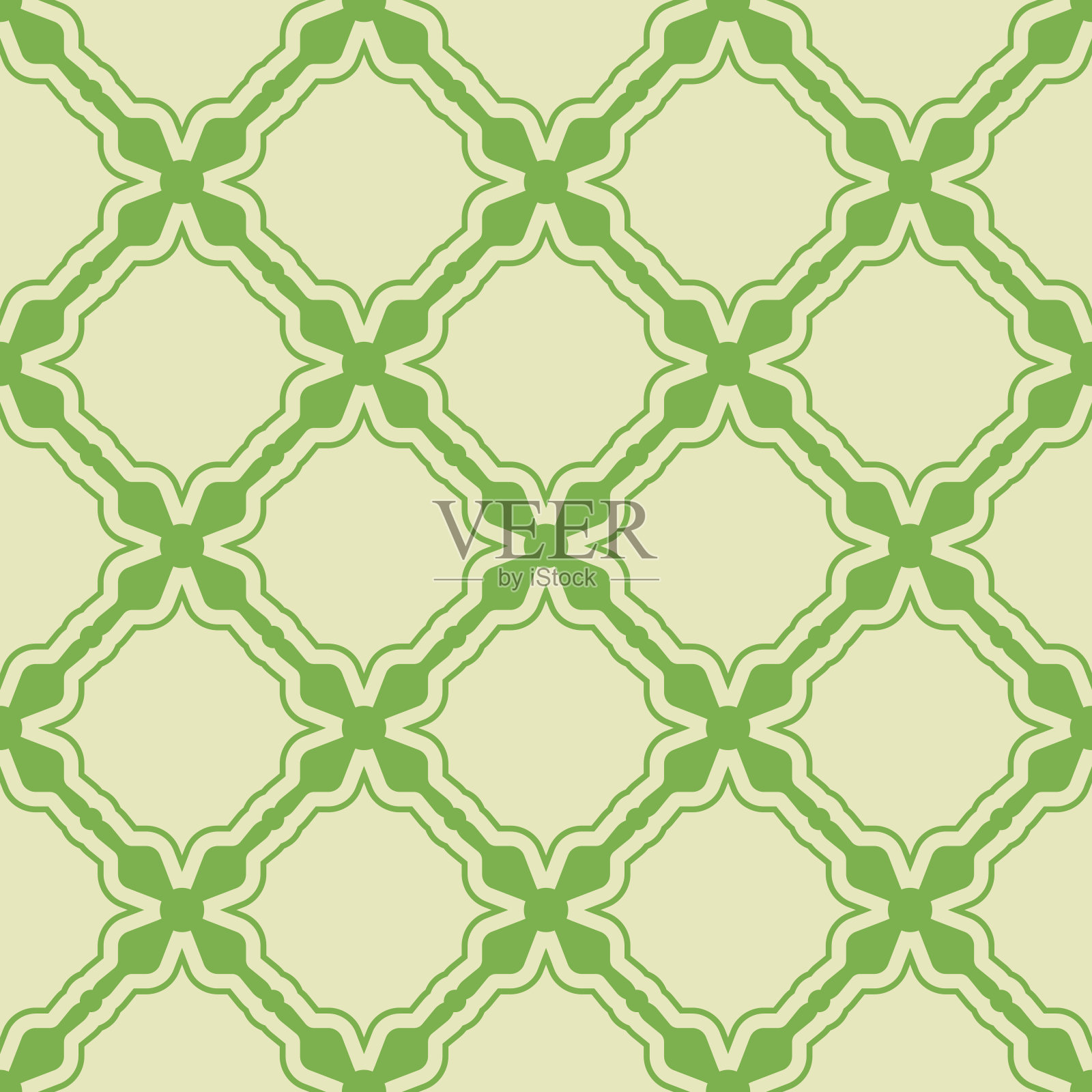 绿色无缝模式插画图片素材