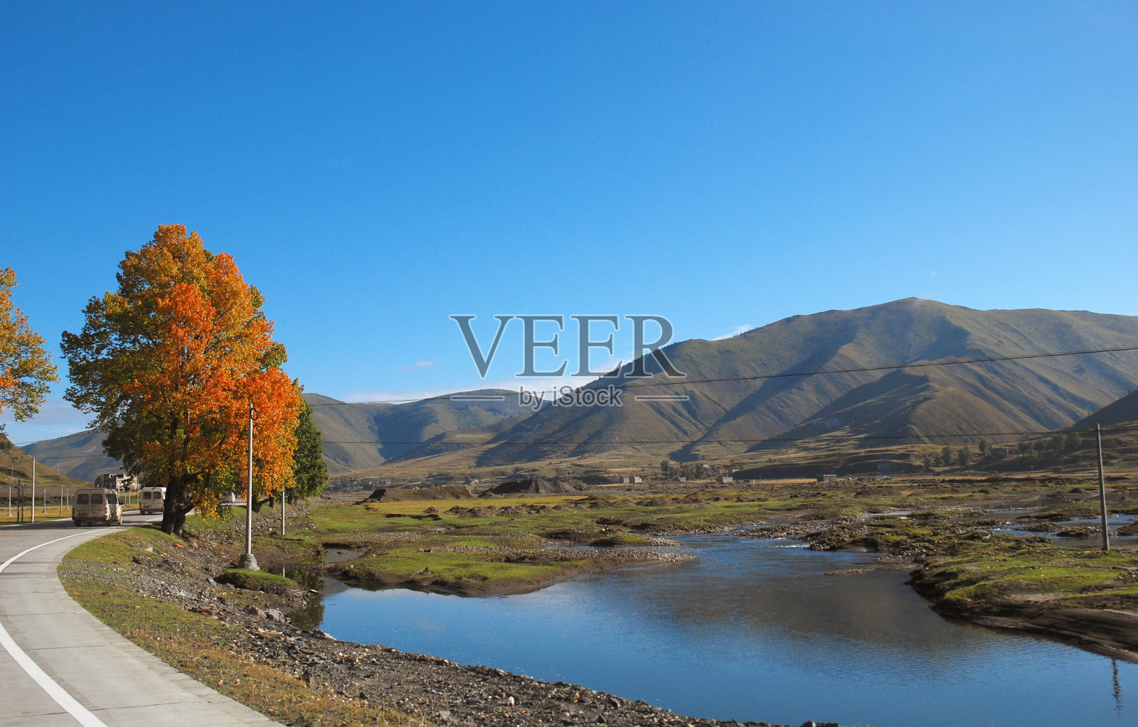 中国西部高地牧场照片摄影图片