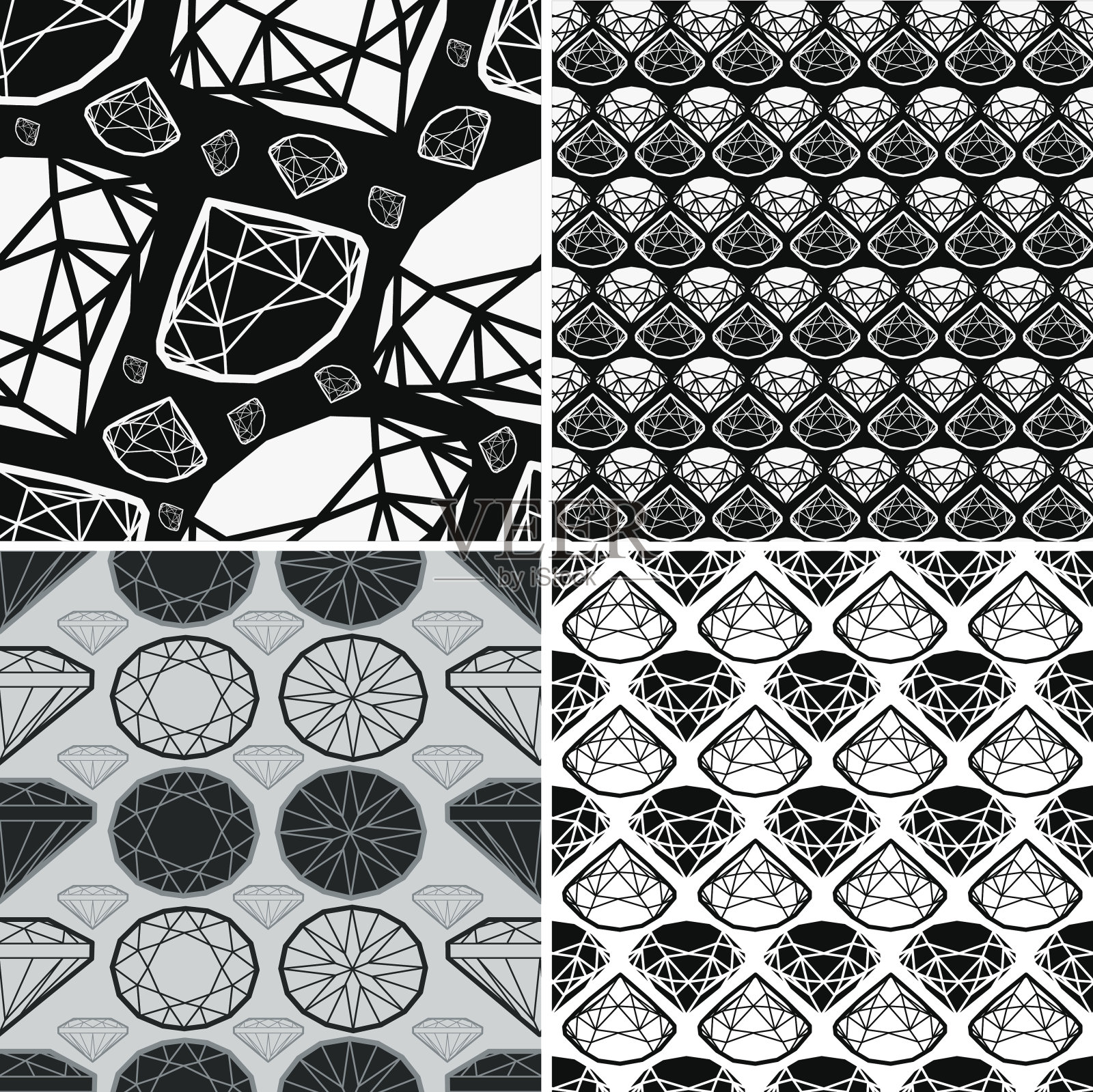 图案从钻石-插图插画图片素材