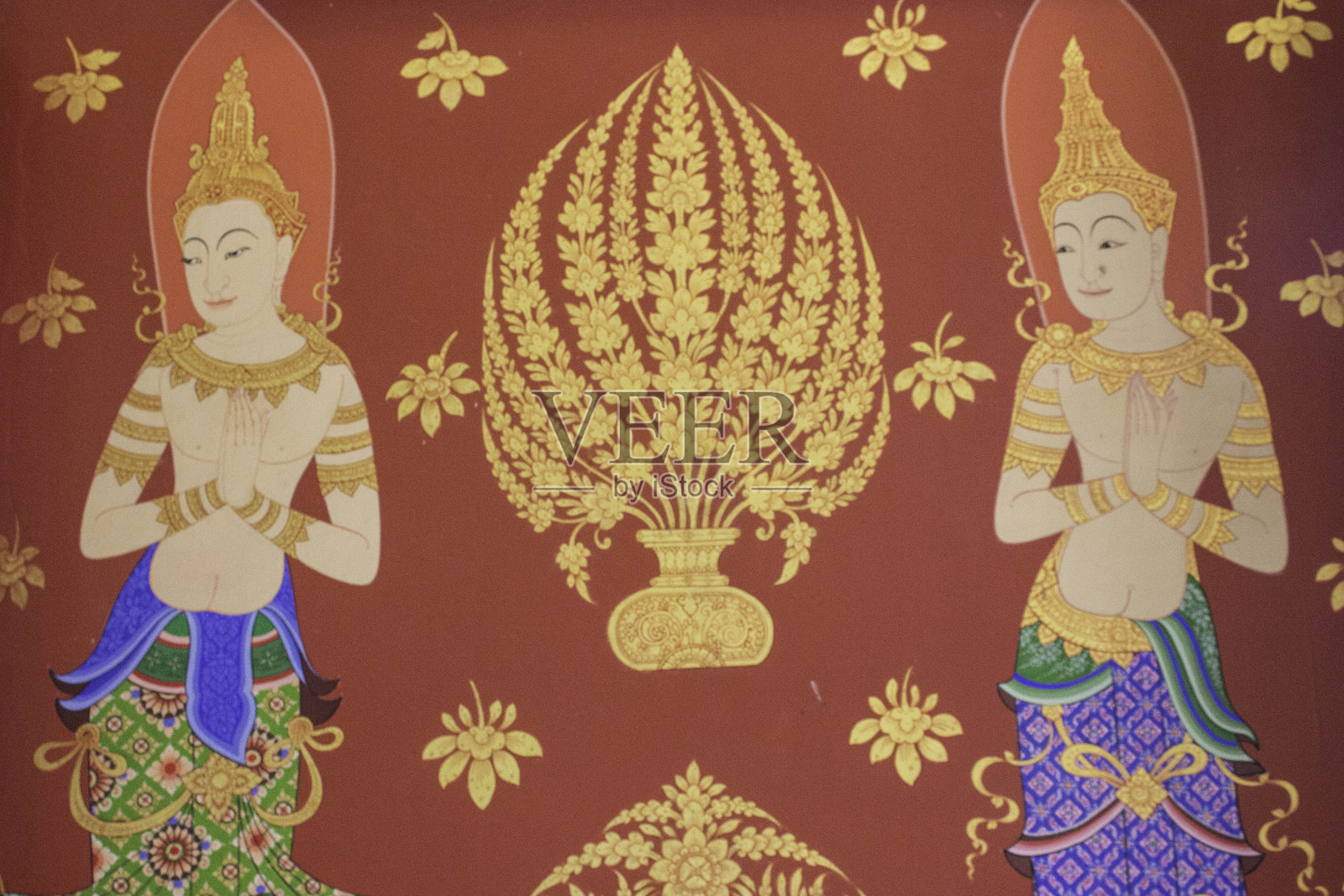 泰国的礼拜场所和寺庙艺术。照片摄影图片