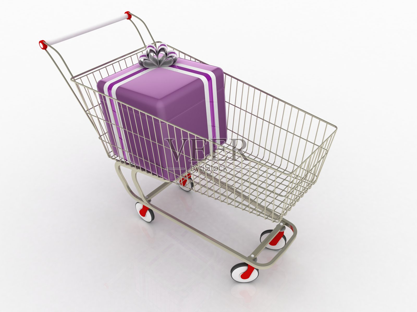 购物卡和礼盒照片摄影图片