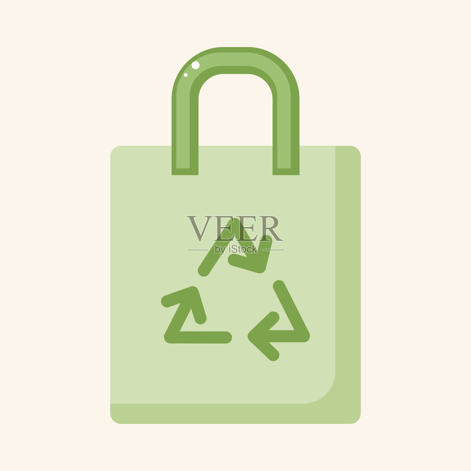 环保理念主题元素;回收shoppi设计元素图片