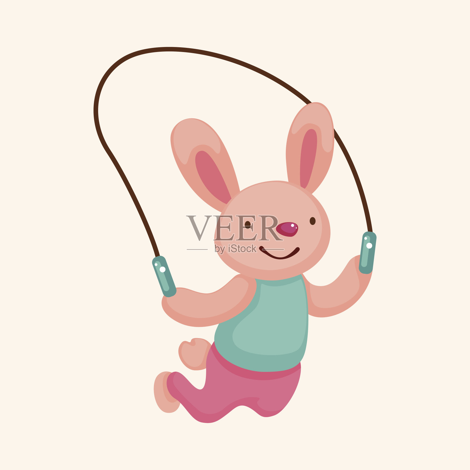 动物做运动卡通主题元素插画图片素材