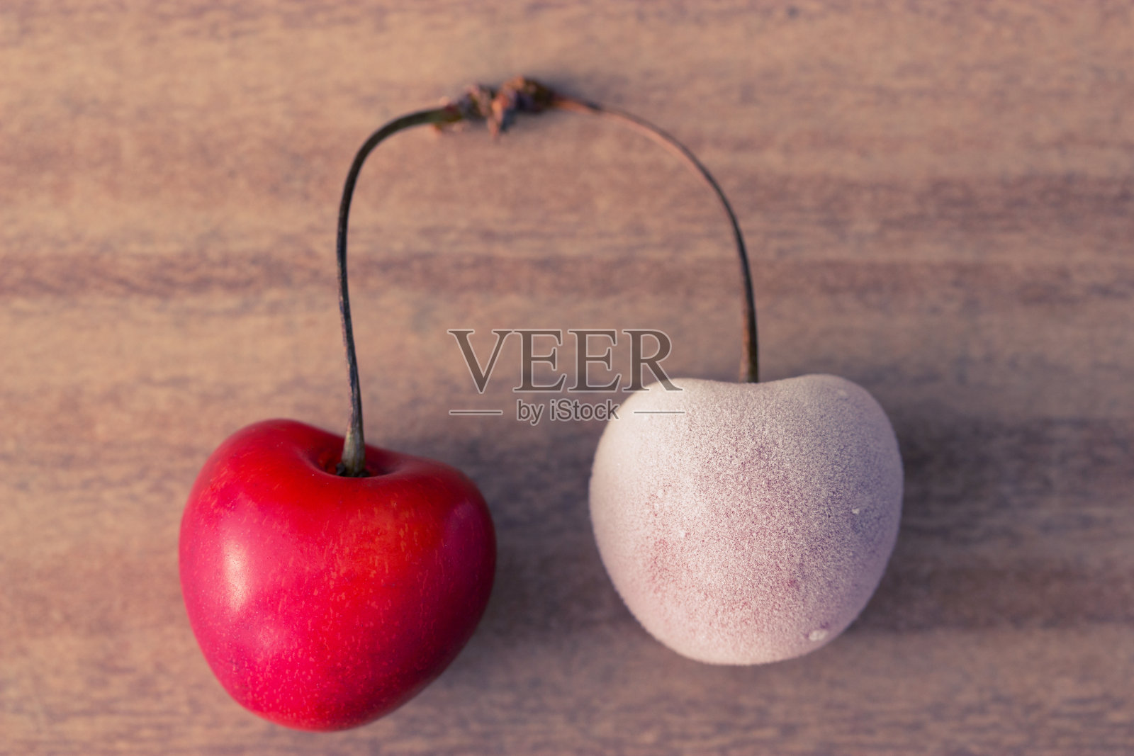 两个樱桃照片摄影图片