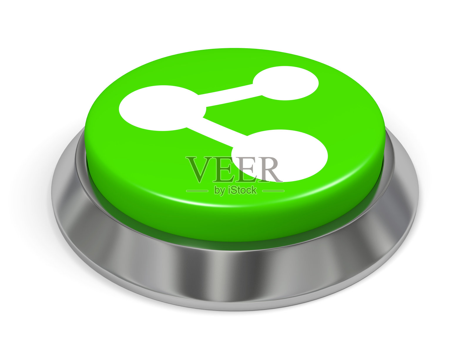 绿色按钮与共享标志照片摄影图片