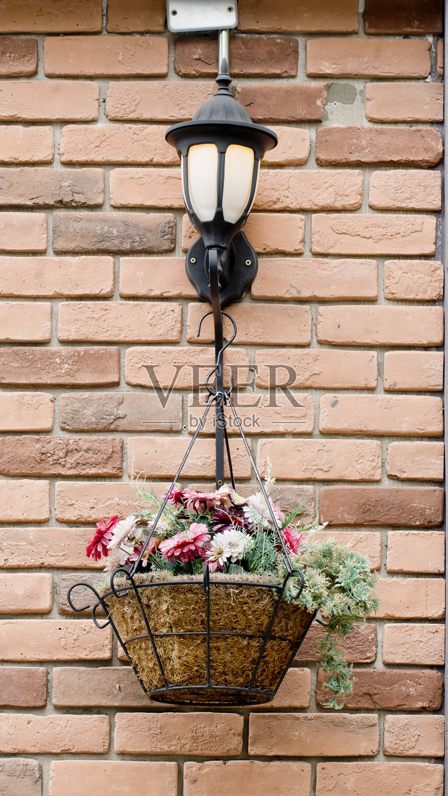 篮子里的花照片摄影图片