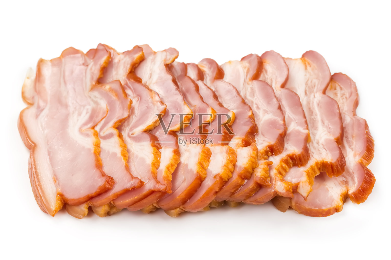 切片猪肉火腿培根照片摄影图片