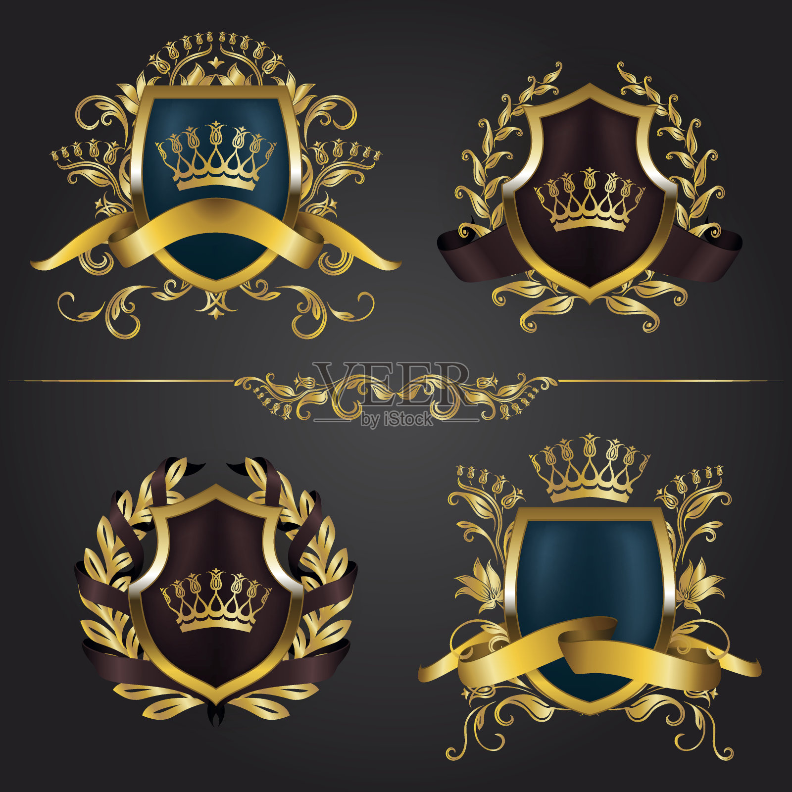 字母组合标志设置插画图片素材