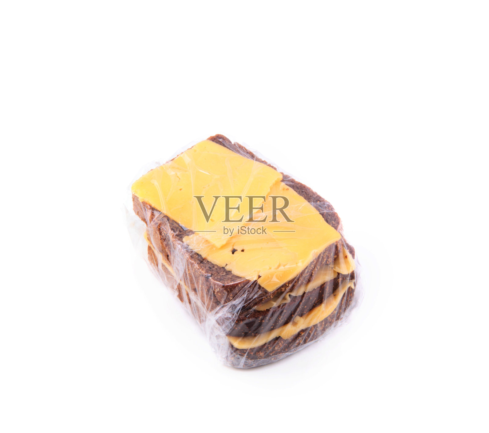 面包和奶酪隔离照片摄影图片