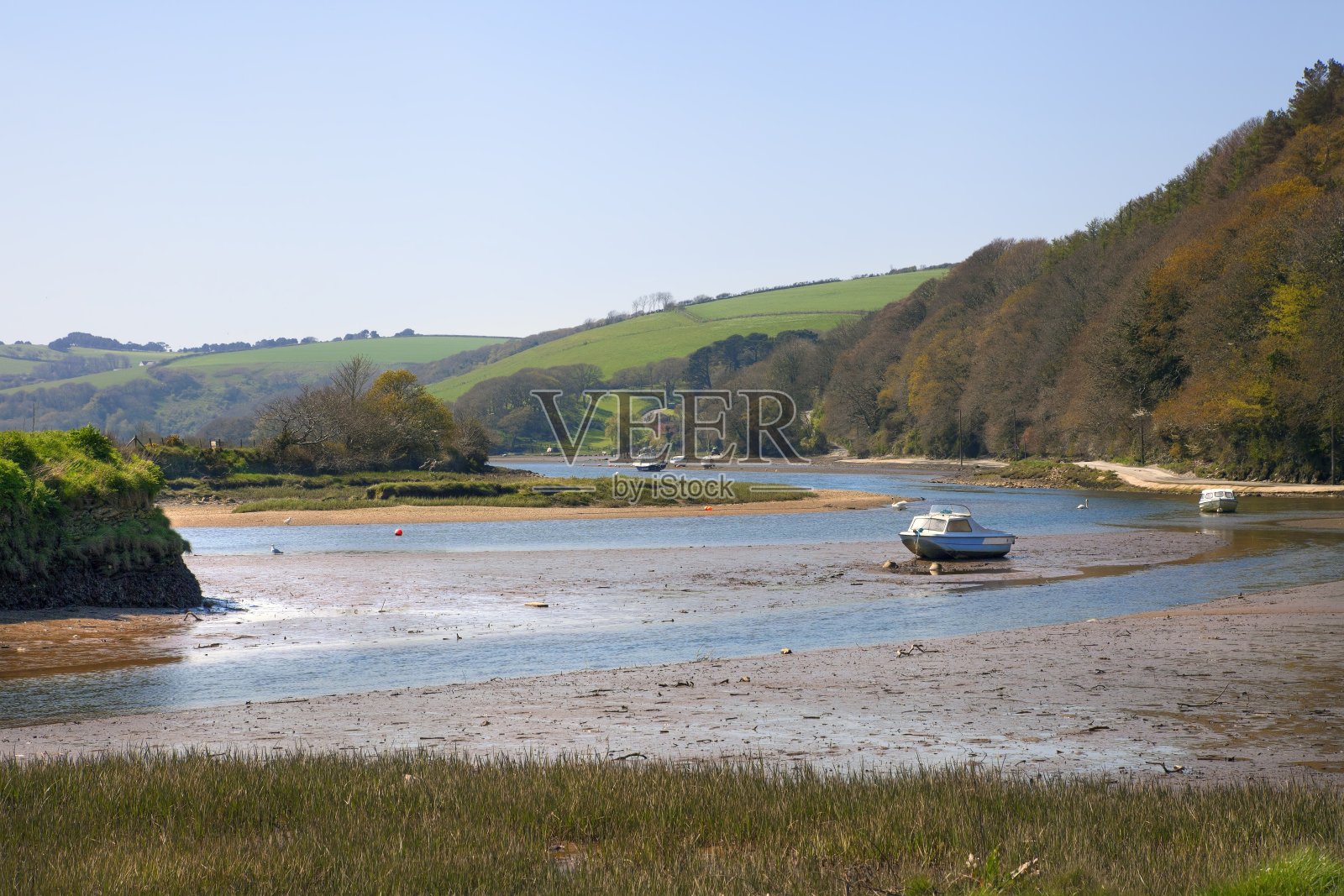 吉福德附近的埃文河照片摄影图片