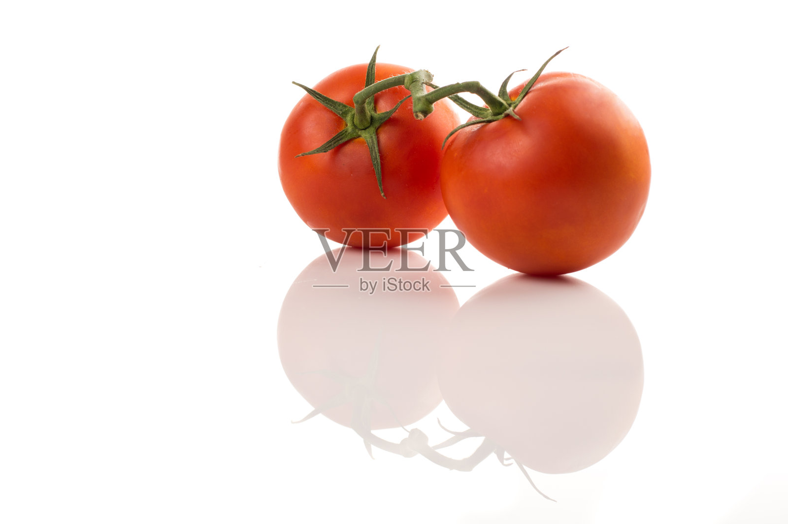 白色背景上的番茄照片摄影图片