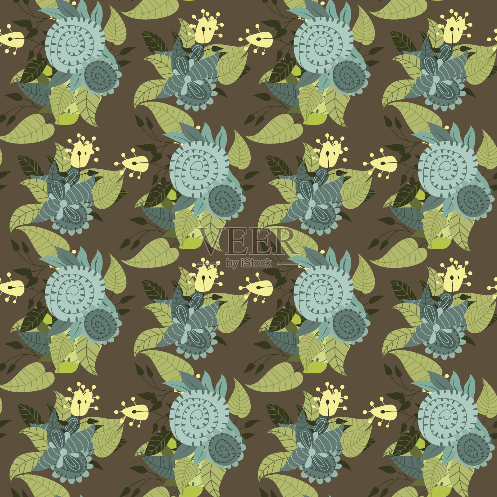 花框背景插画图片素材