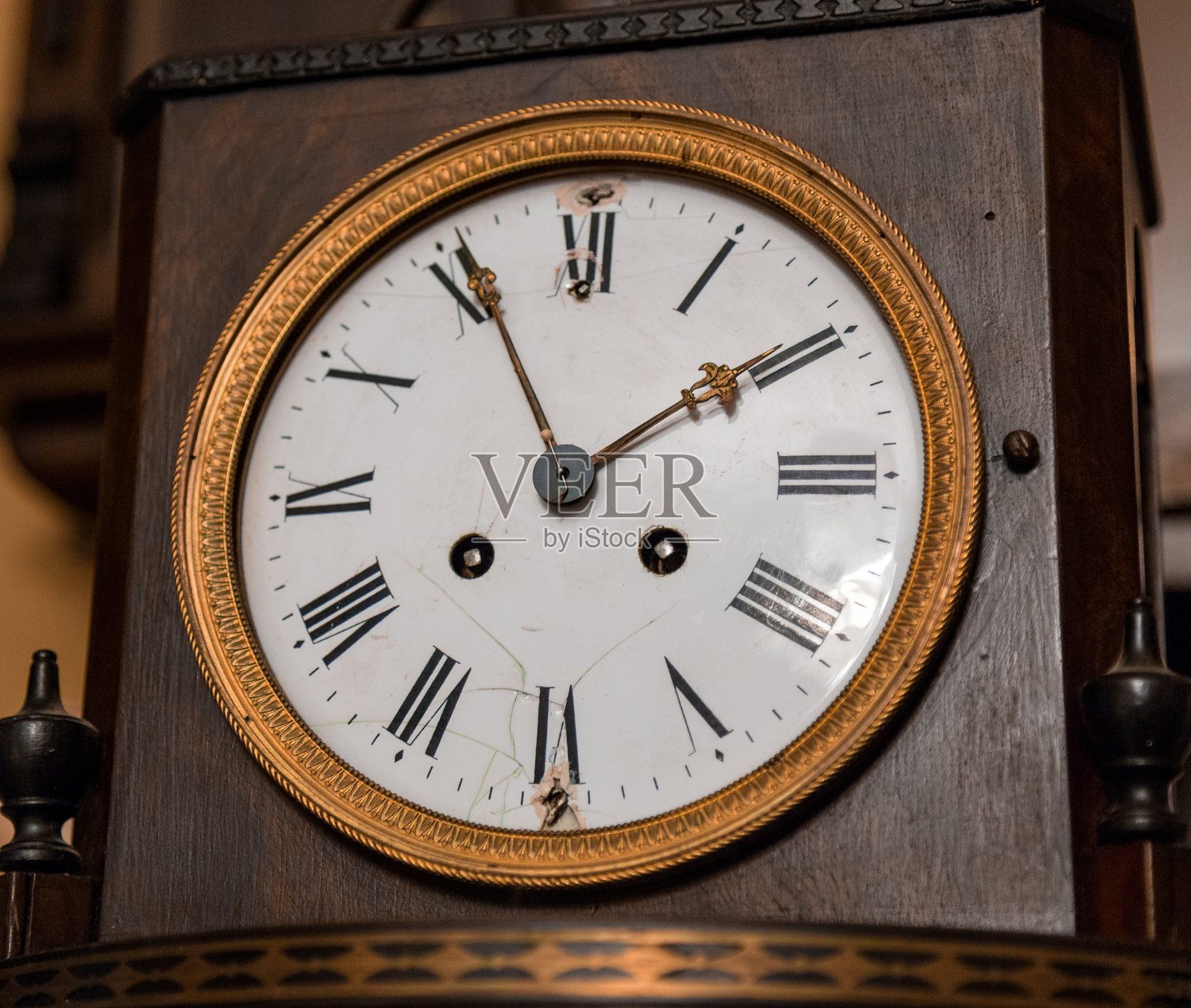 古董钟面特写照片摄影图片