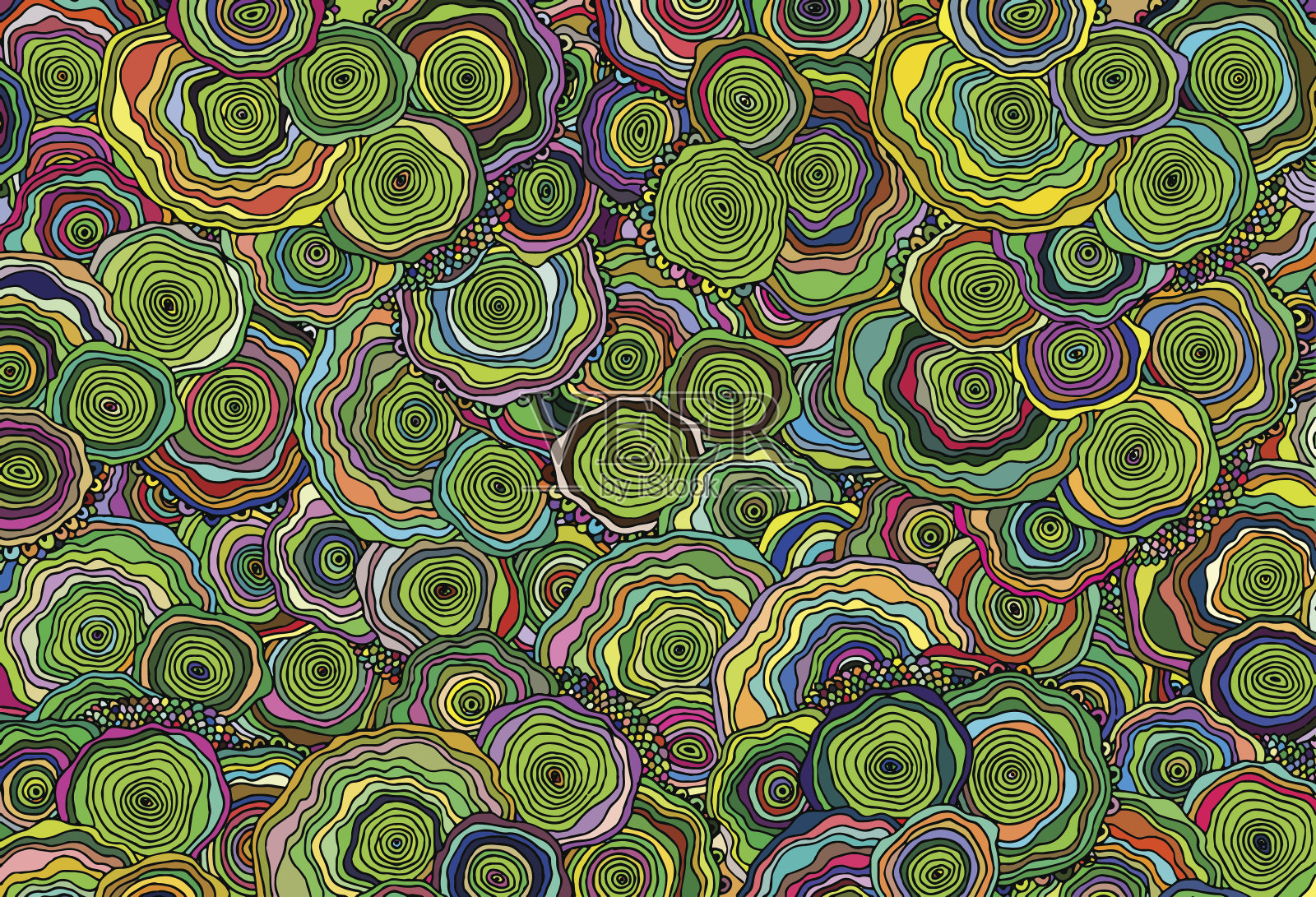 由彩色图案组成的抽象背景。向量插画图片素材