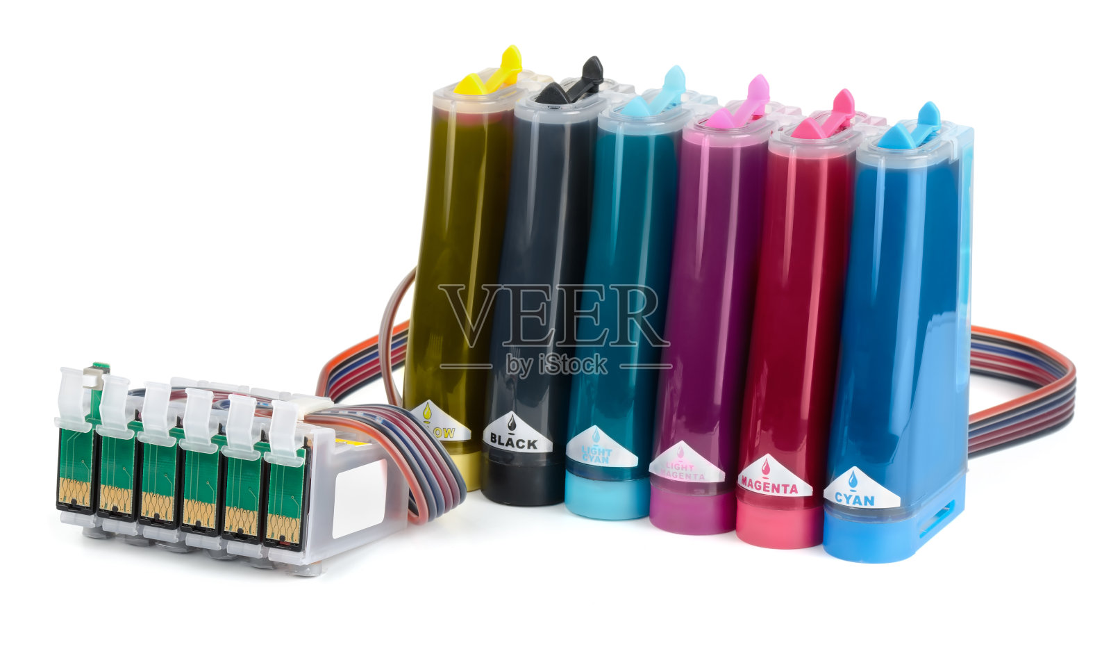 连续供墨系统(CISS)照片摄影图片