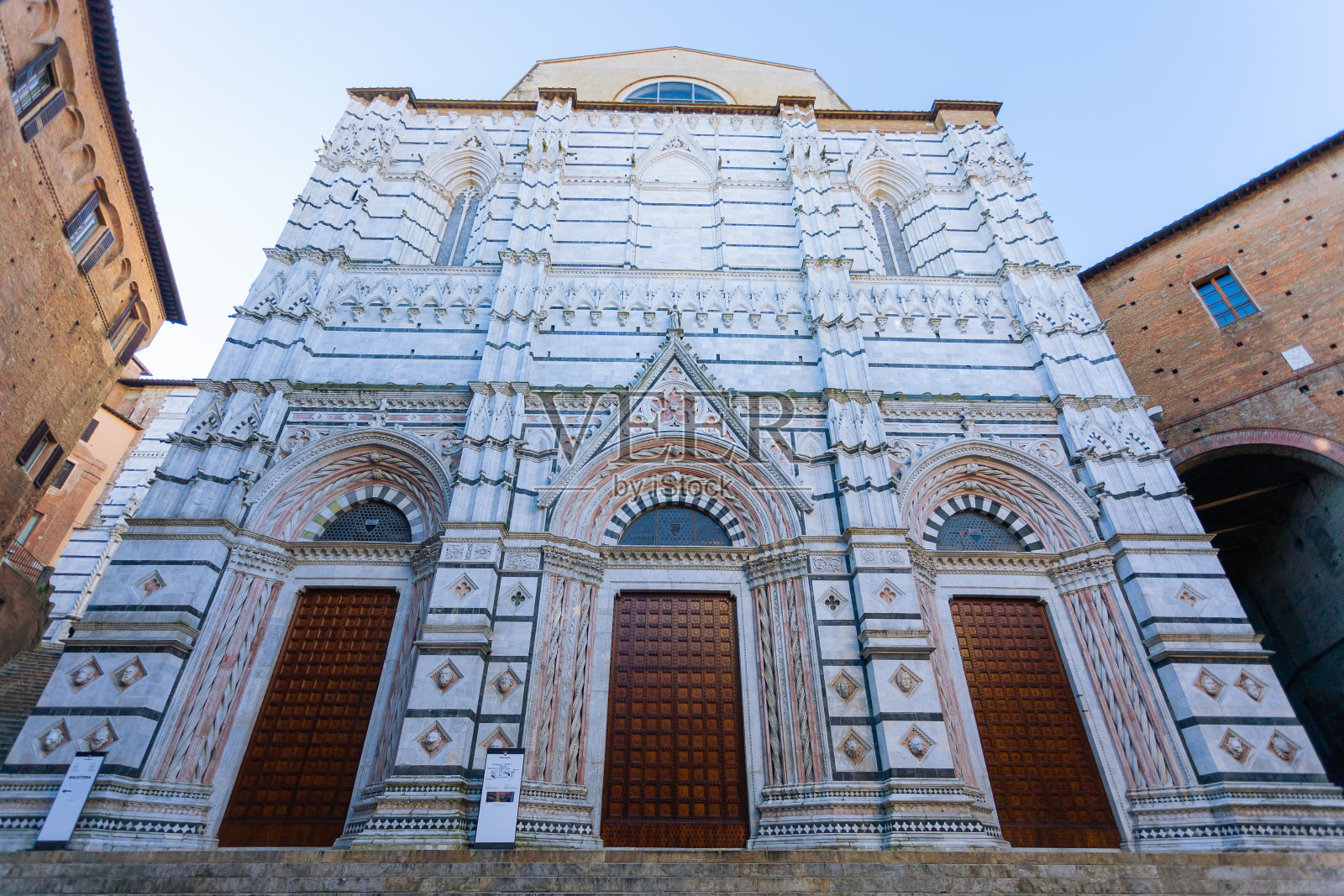锡耶纳大教堂天视图,托斯卡纳,意大利照片摄影图片