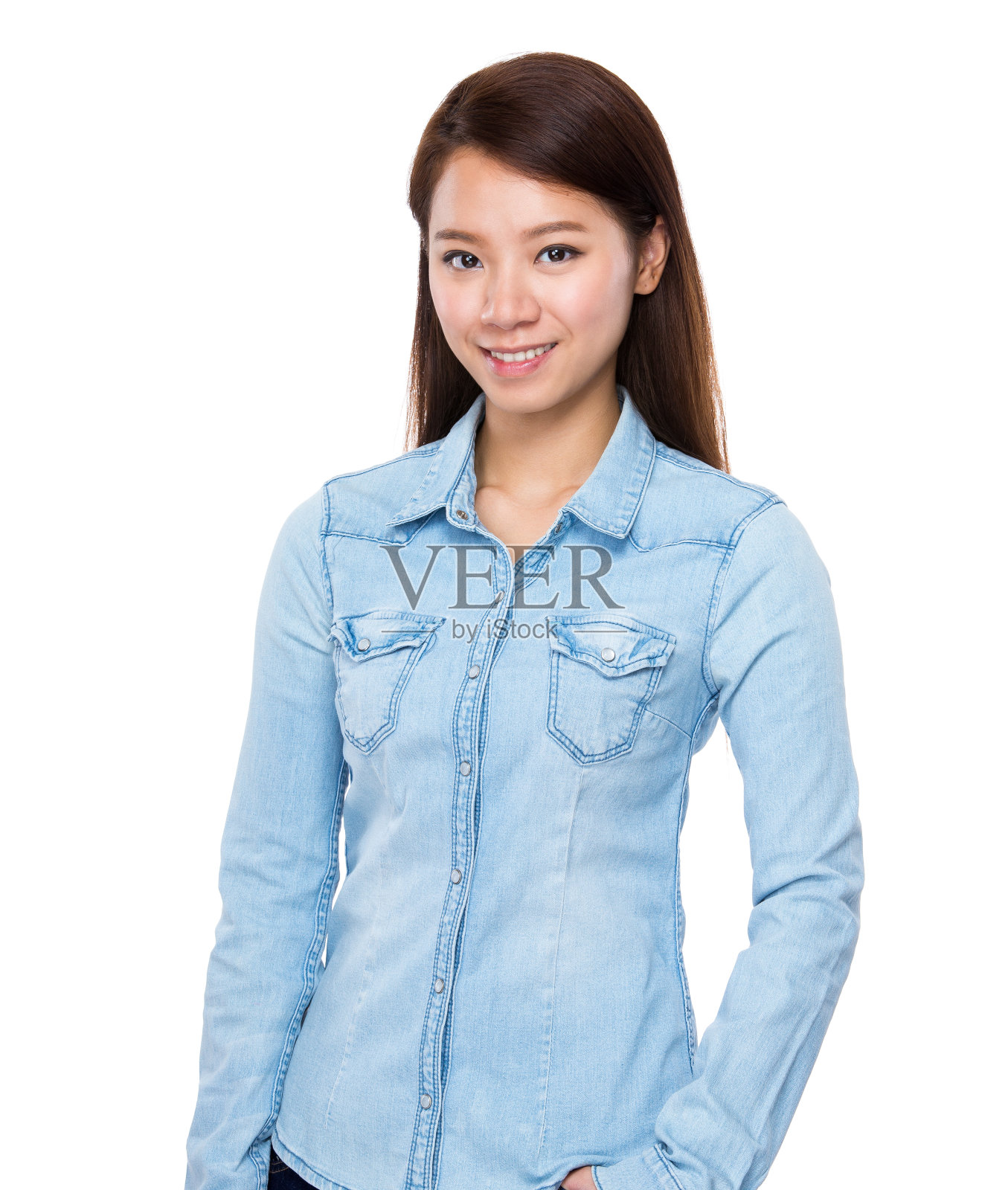 一个中国女人的肖像照片摄影图片