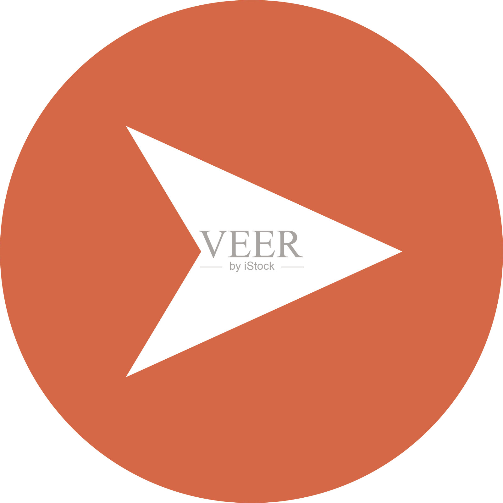 箭头符号平面圆图标插画图片素材