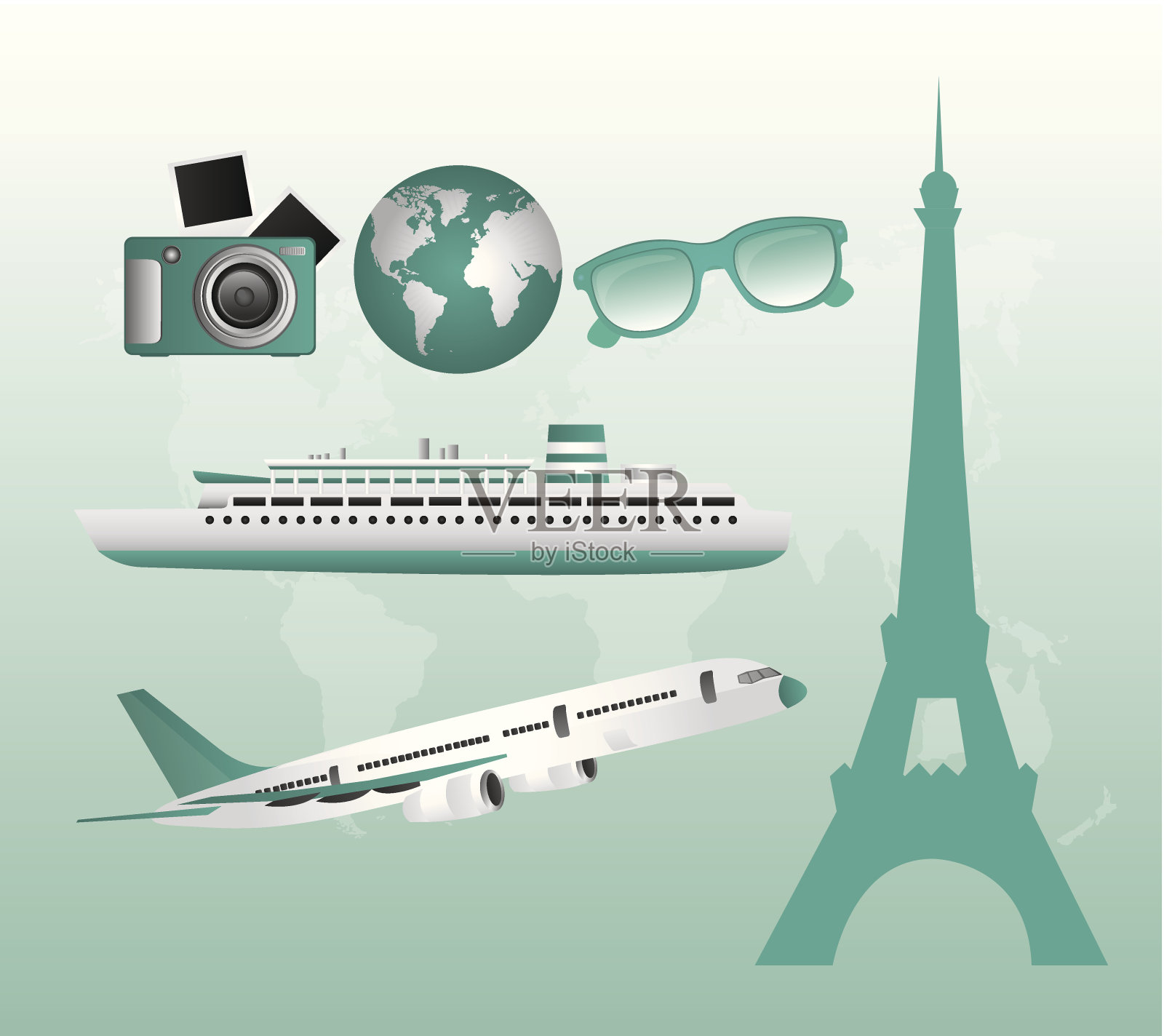 旅行的插图插画图片素材