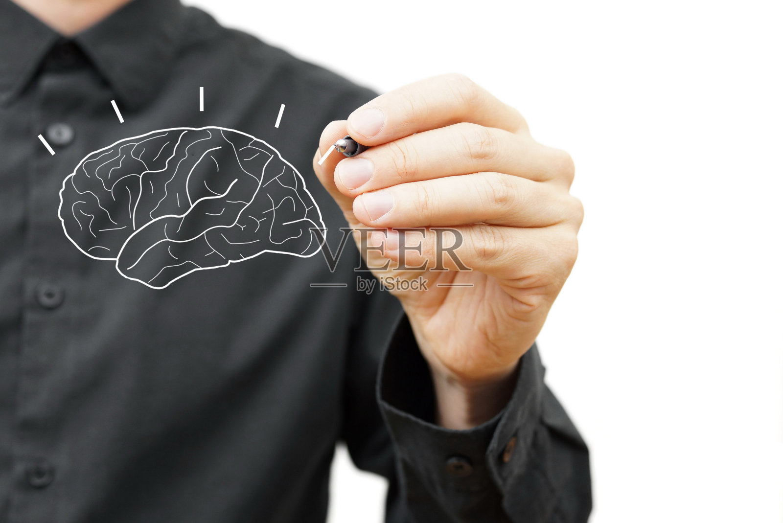 创意大脑概念照片摄影图片