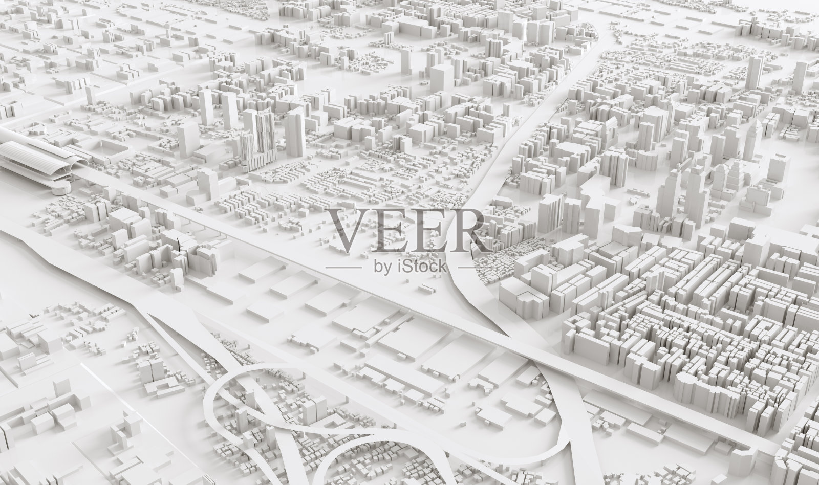 鸟瞰图的城市景观照片摄影图片