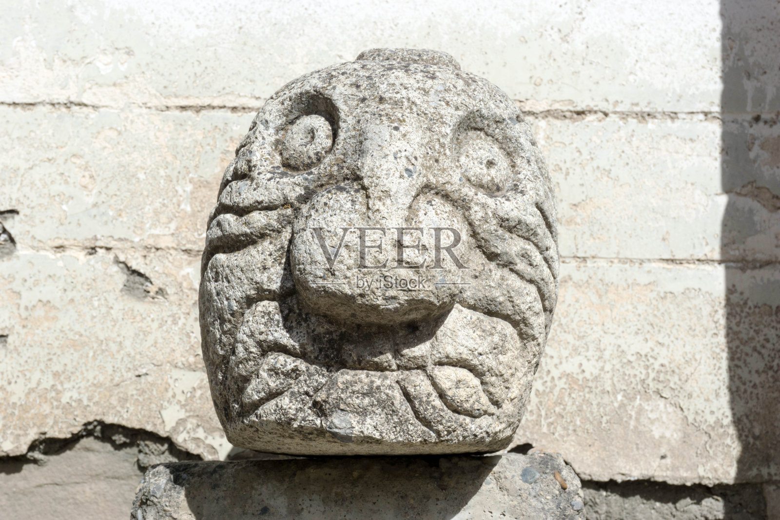 头部的石雕照片摄影图片