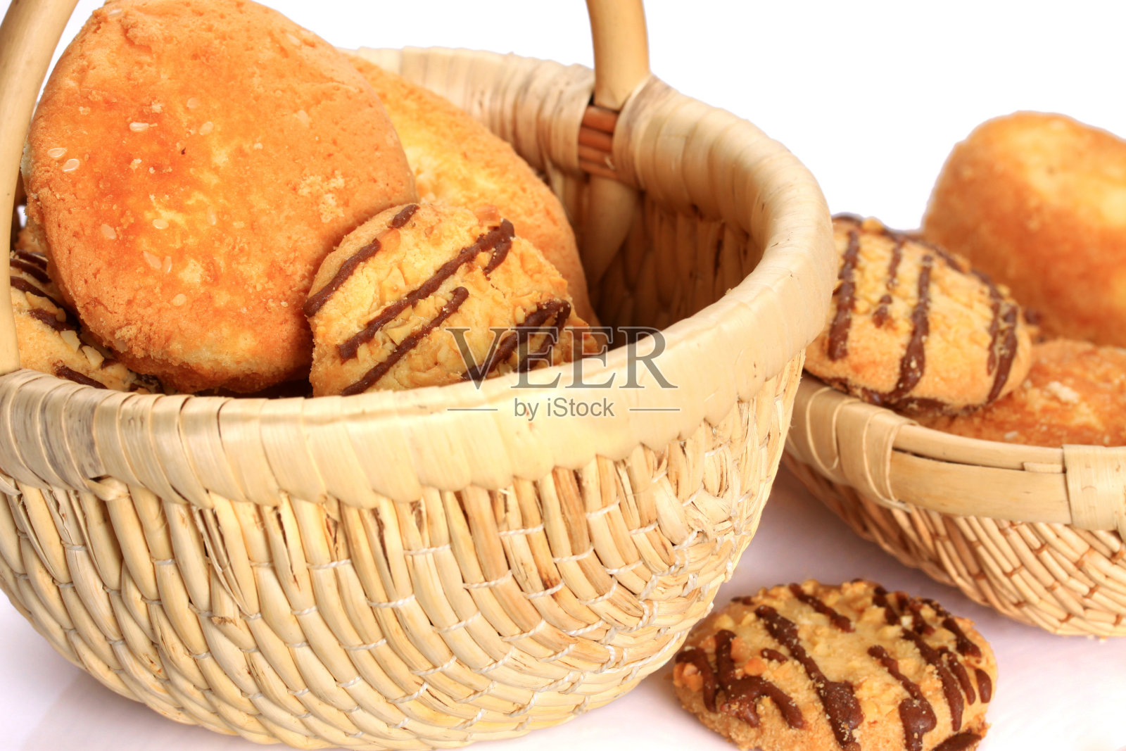 孤立的糕点集合照片摄影图片