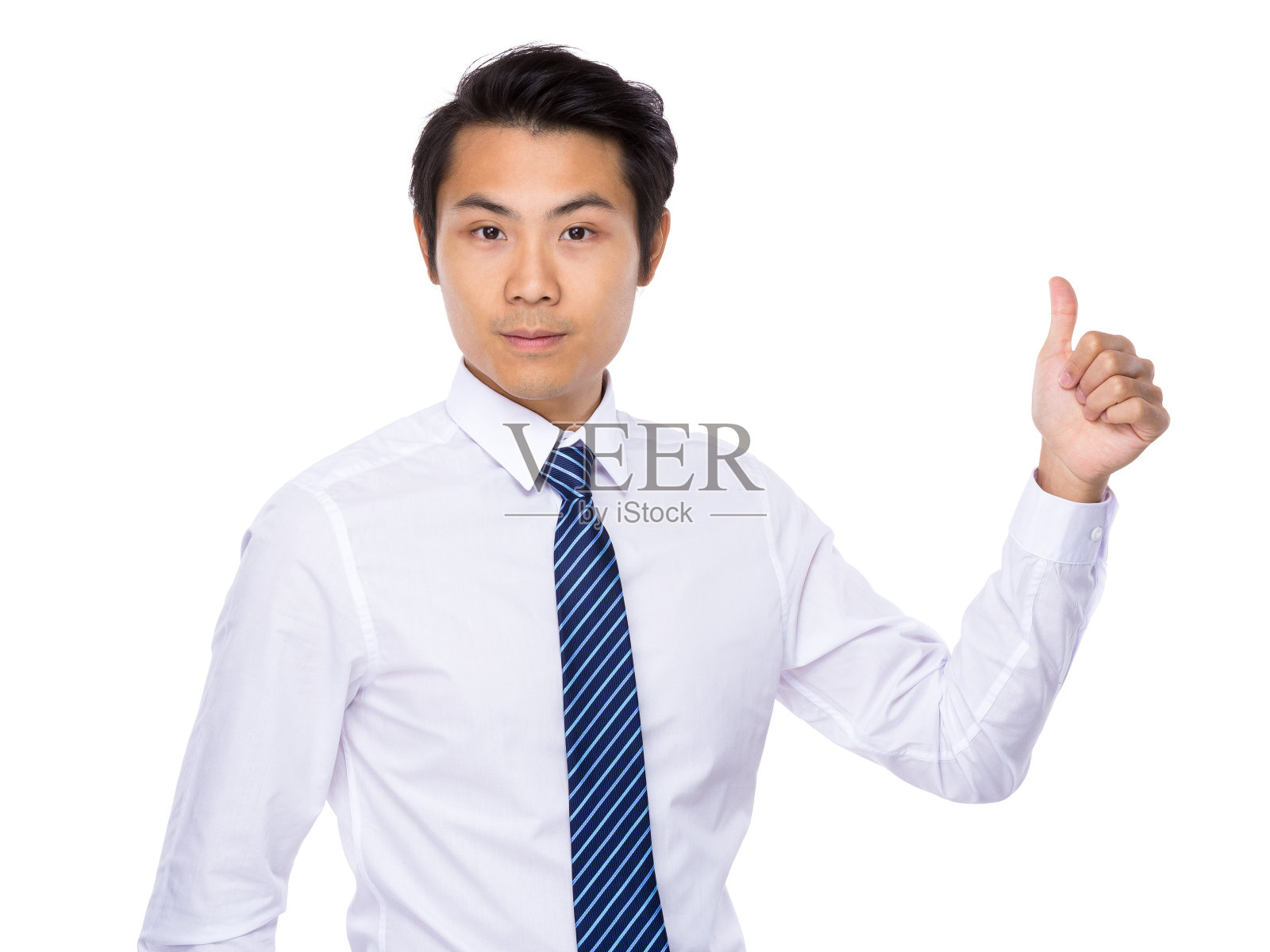 商人竖起大拇指照片摄影图片