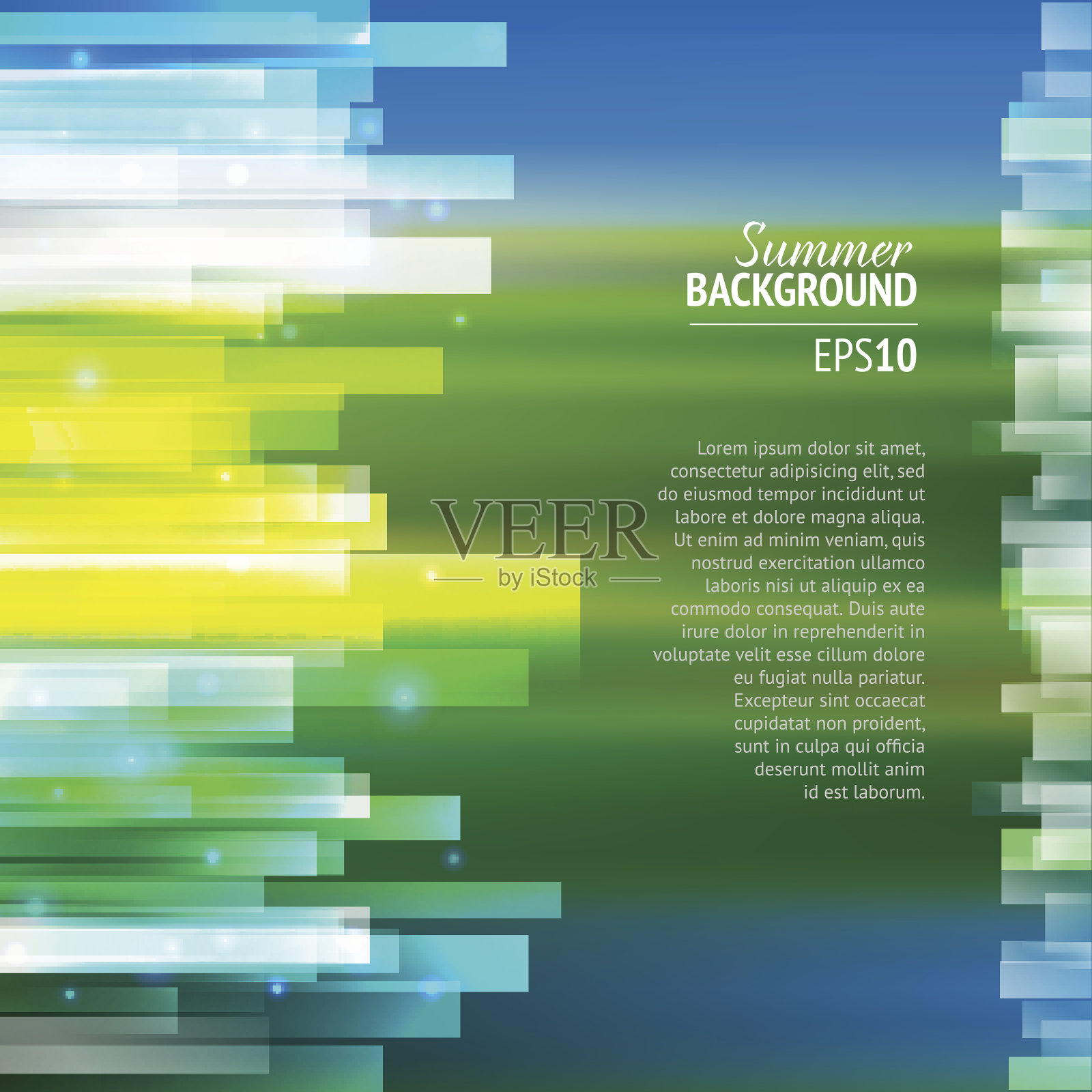 夏天抽象的背景插画图片素材