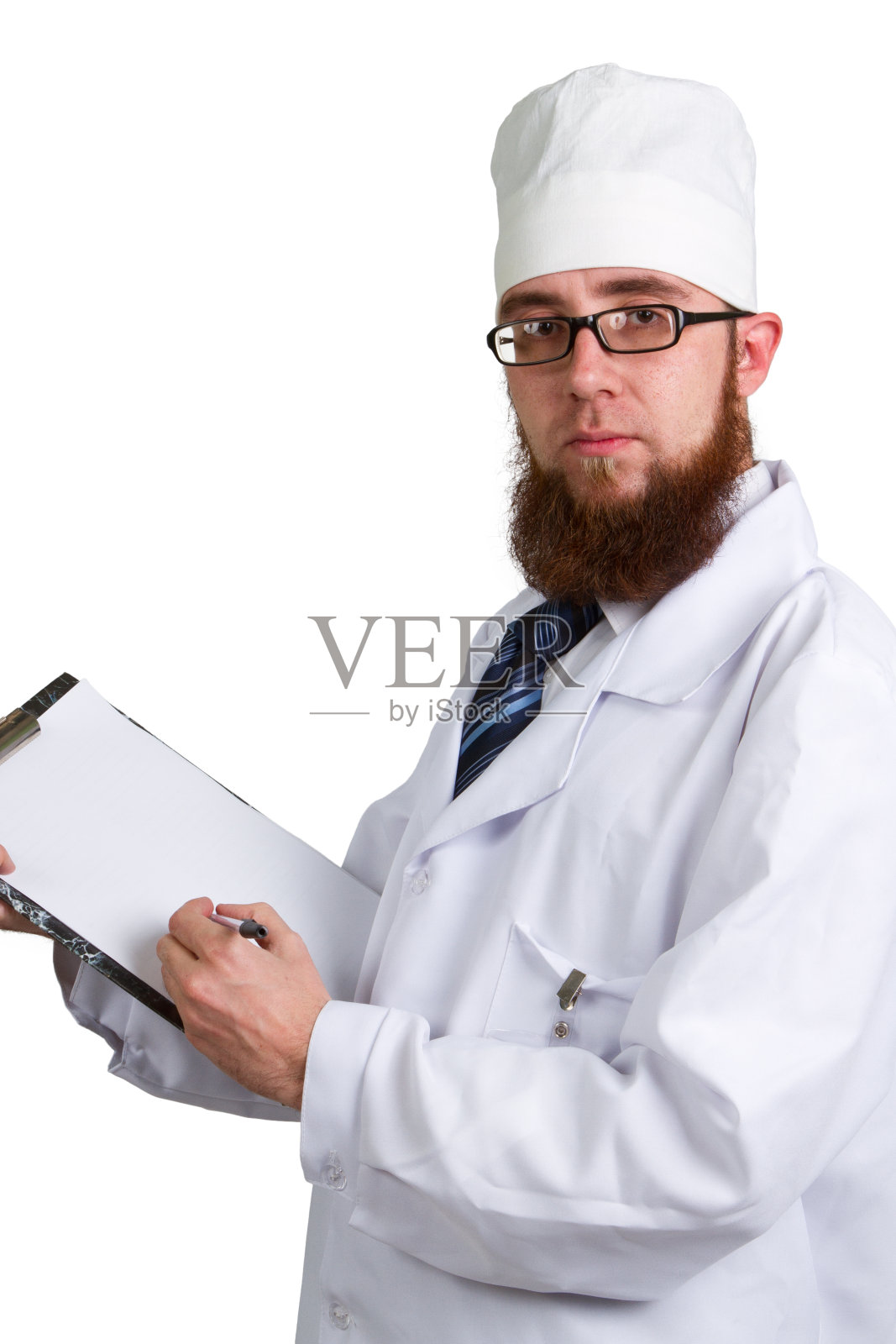 医生拿着写字板照片摄影图片