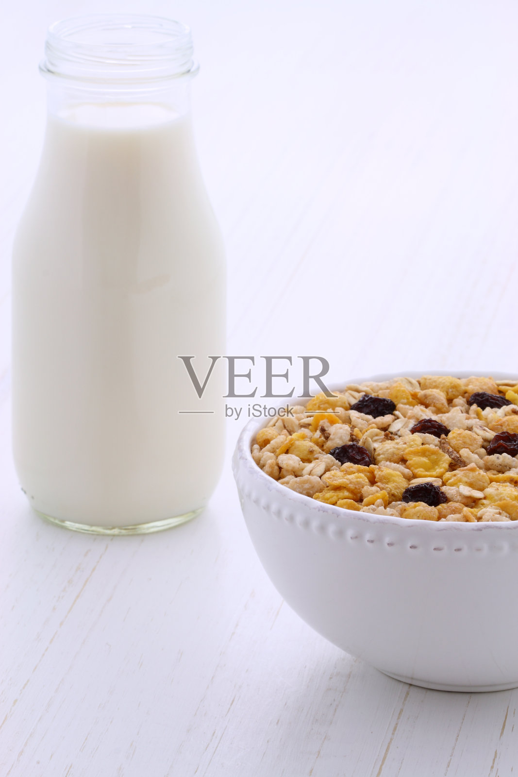 复古风格的什锦麦片照片摄影图片