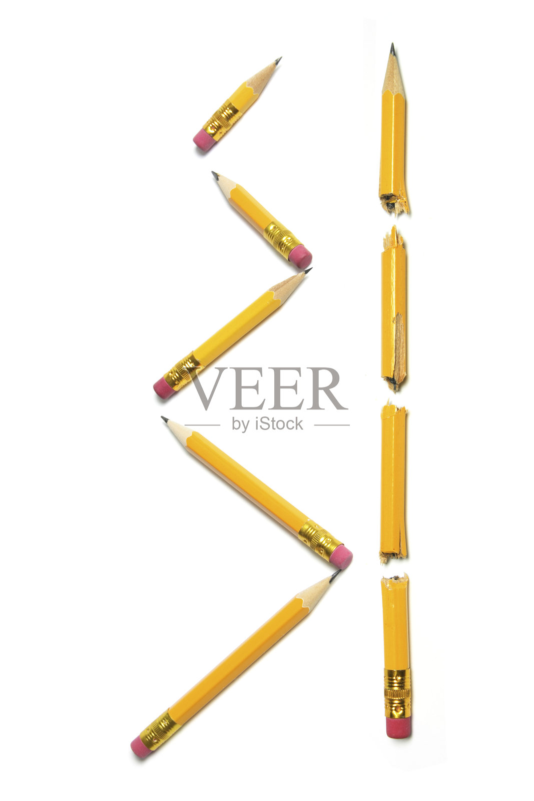 断裂的铅笔碎片照片摄影图片