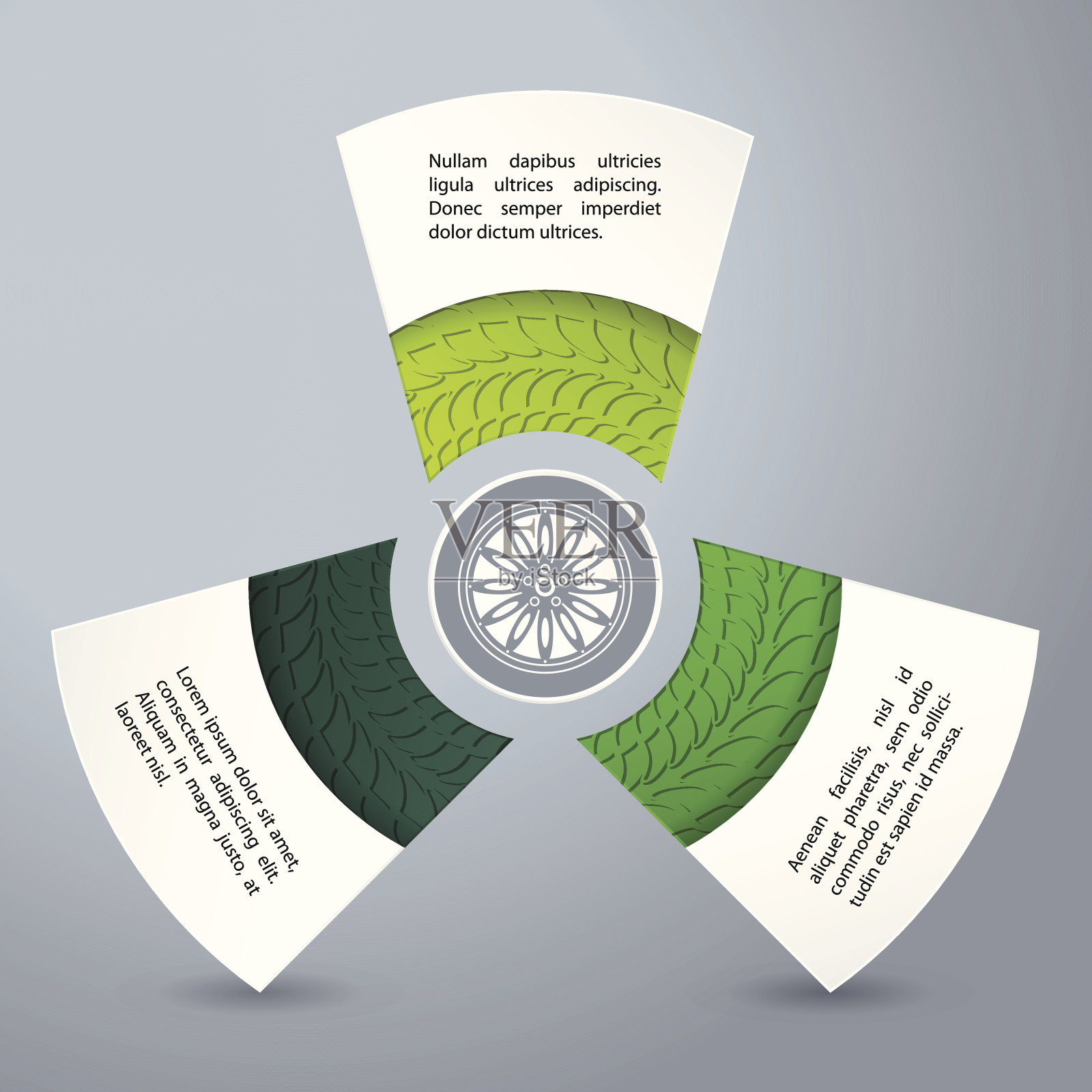 信息图背景设计与轮胎胎面插画图片素材