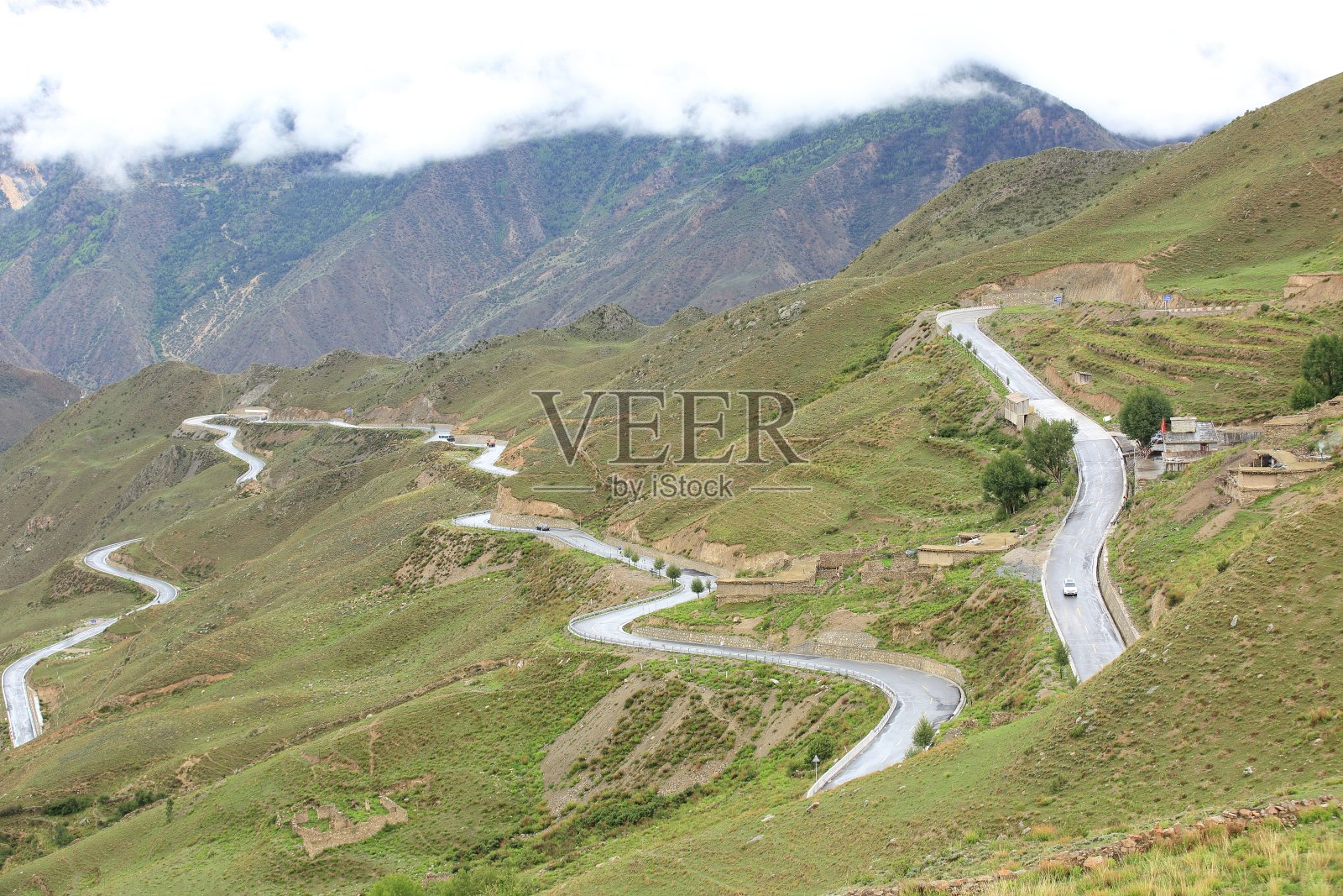 中国西藏怒江72弯照片摄影图片