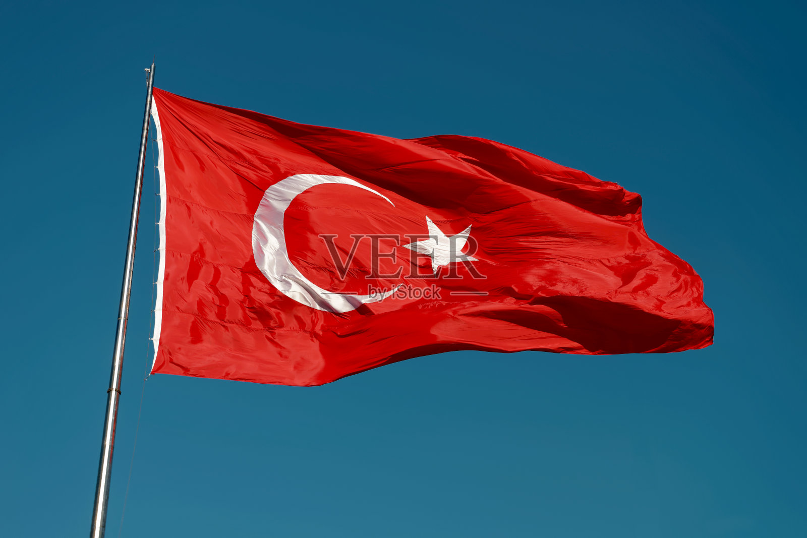 土耳其国旗照片摄影图片