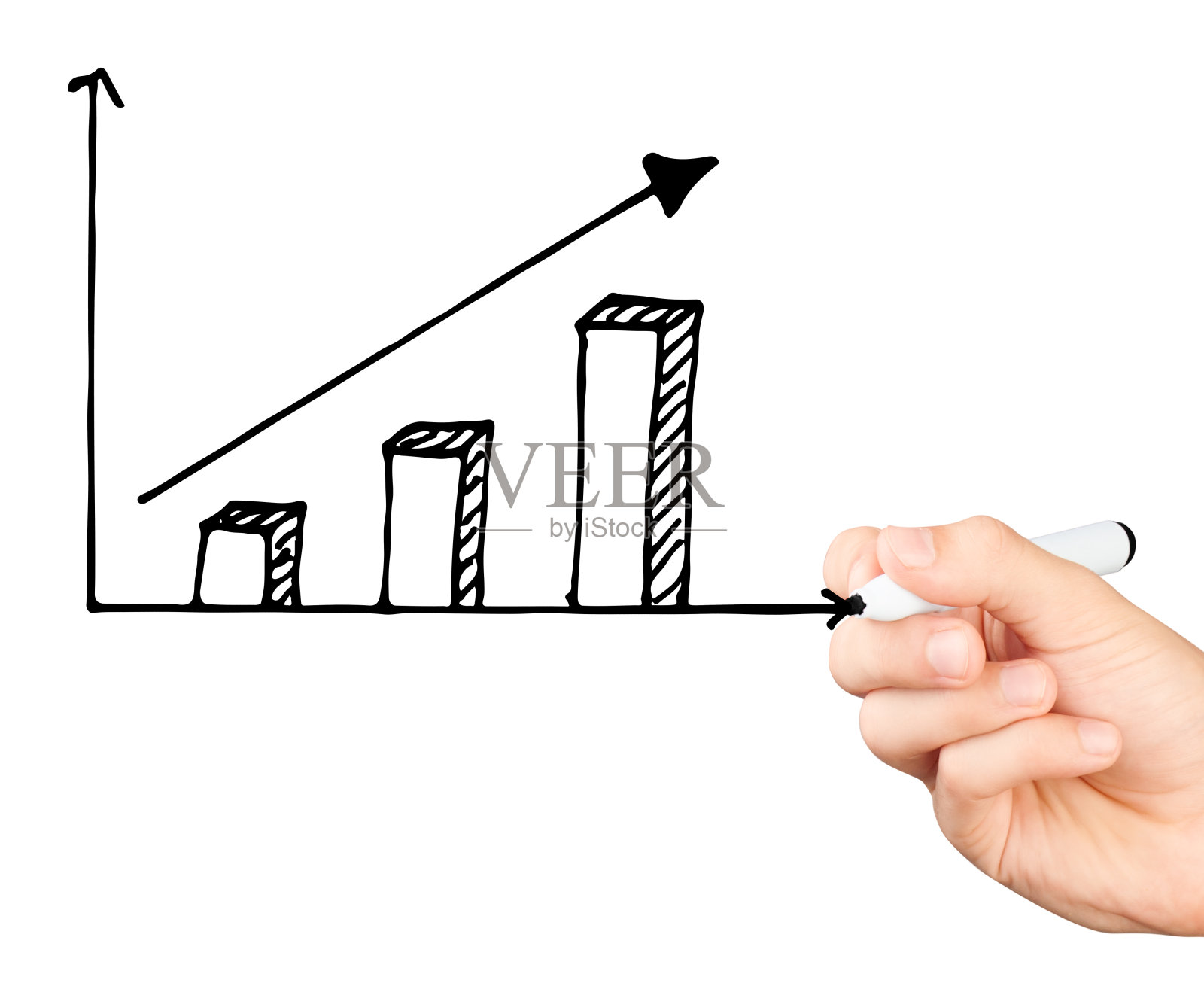 手绘图孤立在白色背景上照片摄影图片