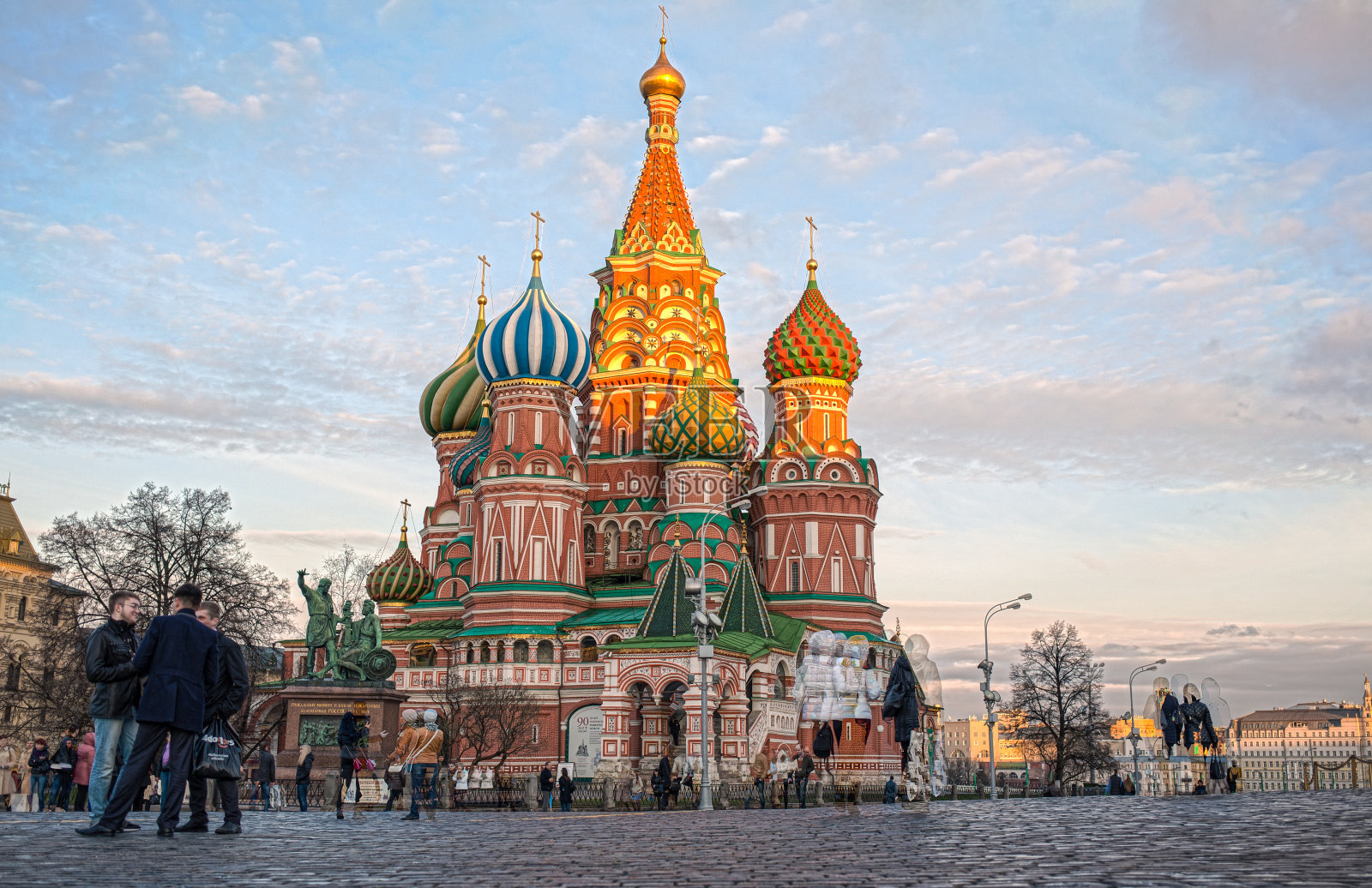 俄罗斯首都莫斯科市中心的克里姆林宫城堡照片摄影图片