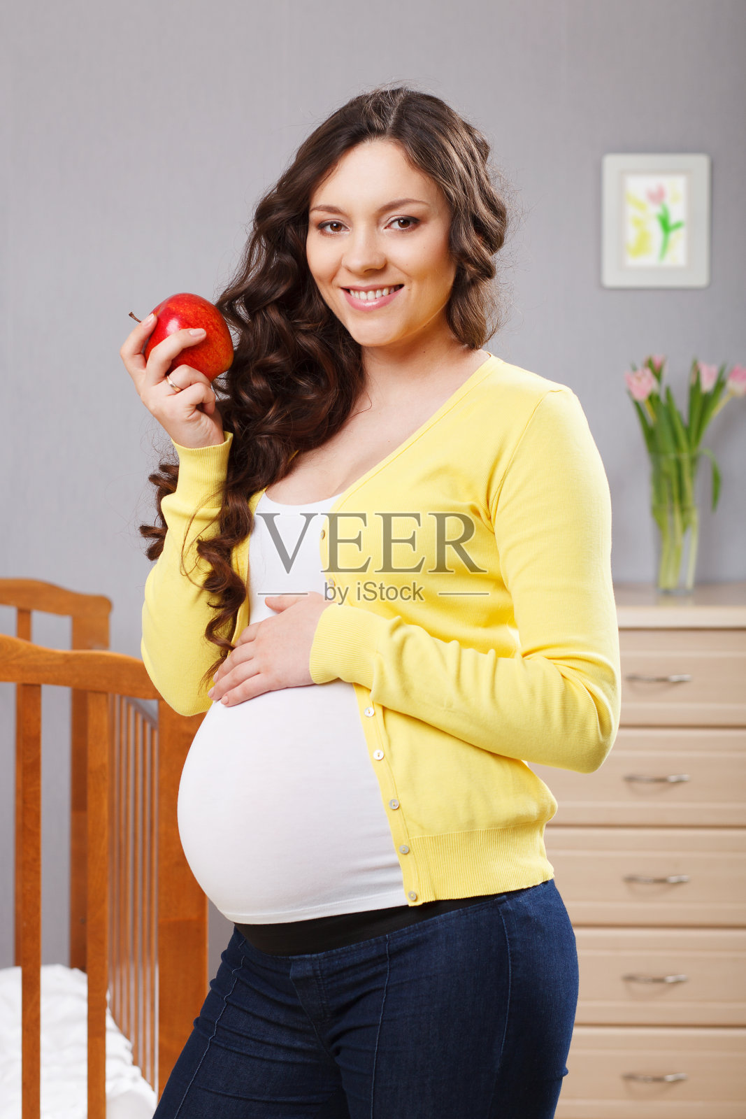 幸福的孕妇照片摄影图片