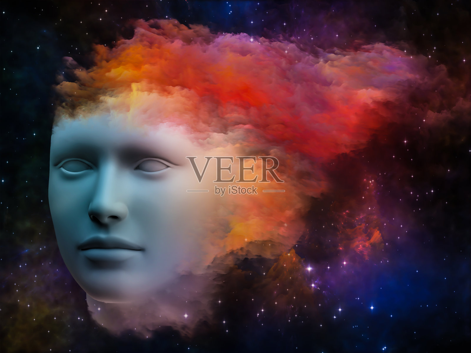 脑雾照片摄影图片