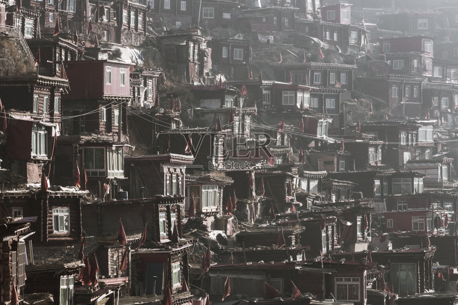 Larung gar(佛教学院)在中国四川照片摄影图片