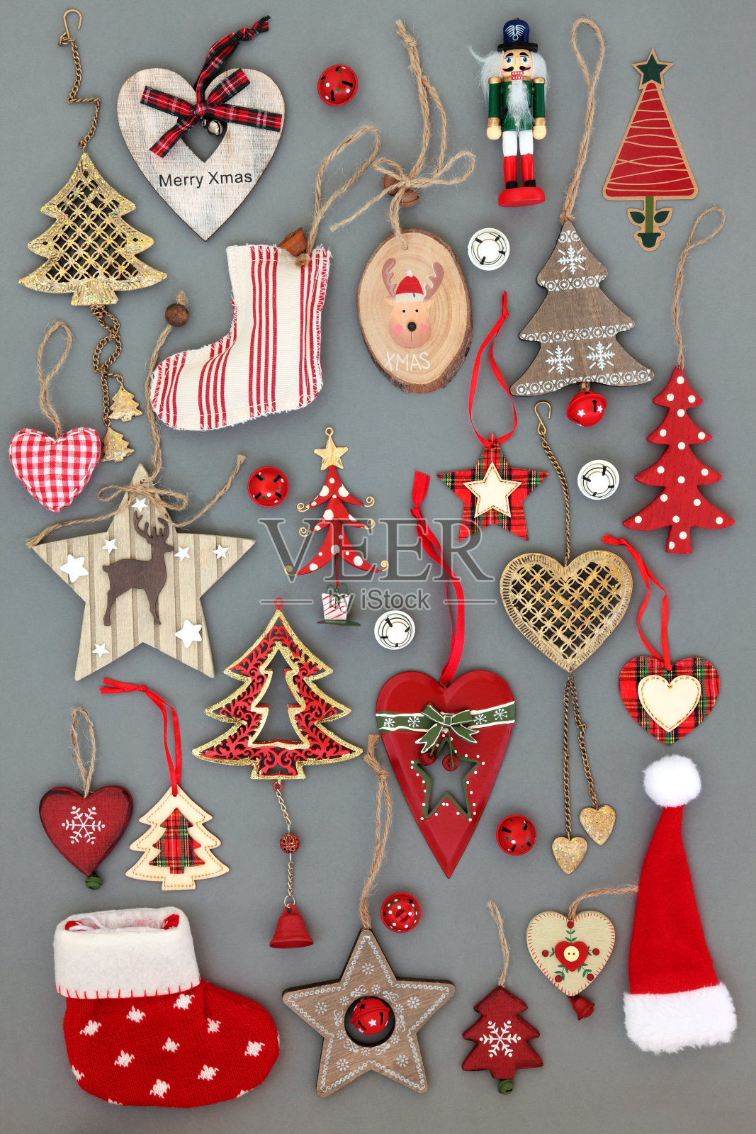 圣诞树装饰品照片摄影图片