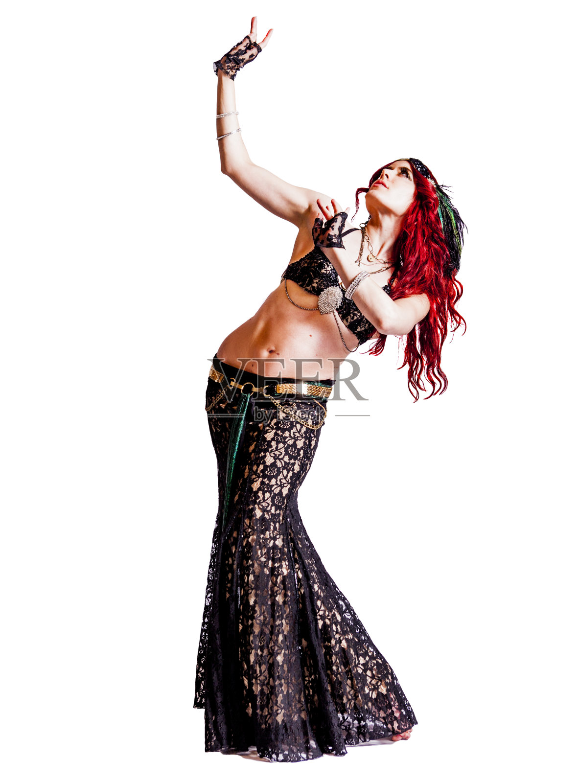 华丽的肚皮舞者照片摄影图片