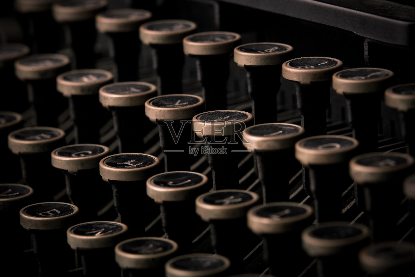 古老的打字机键盘照片摄影图片